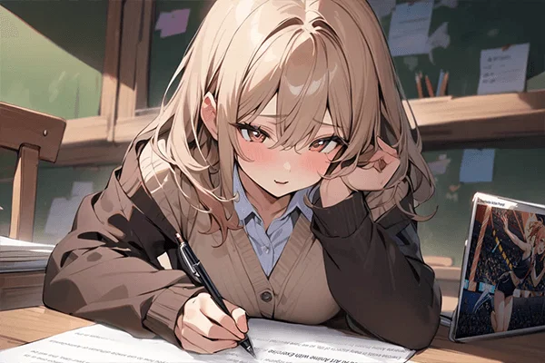 Yui, an AI character on SpicyChat
