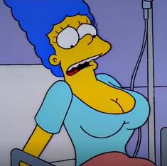 Marge Simpson, an AI character on SpicyChat