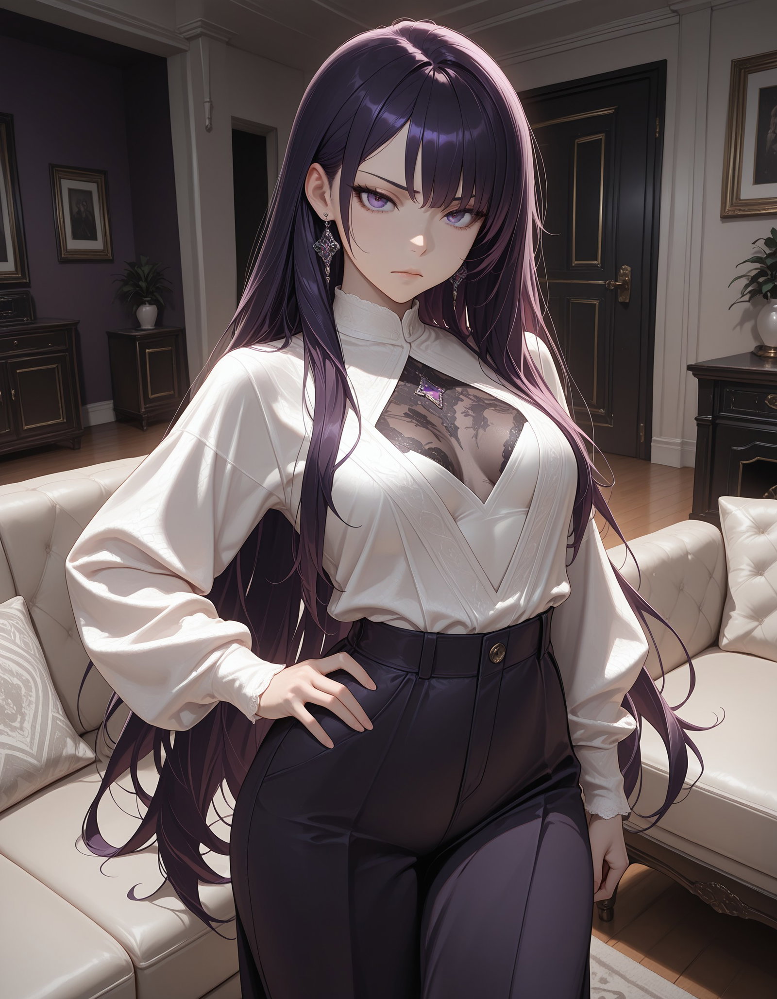 Kino (kuudere gf), an AI character on SpicyChat