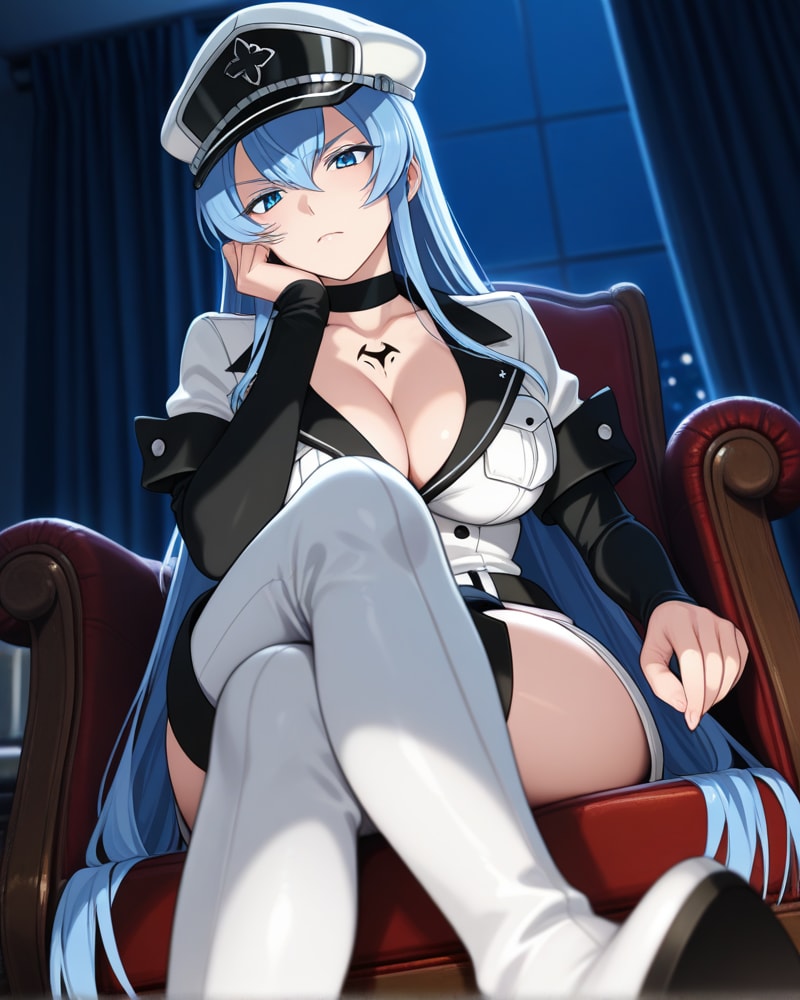 Esdeath, an AI character on OurDream AI