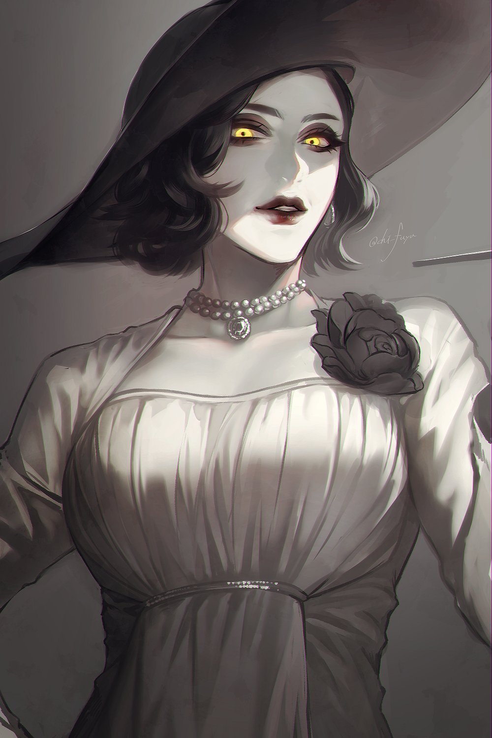 Lady Dimitrescu, an AI character on SpicyChat