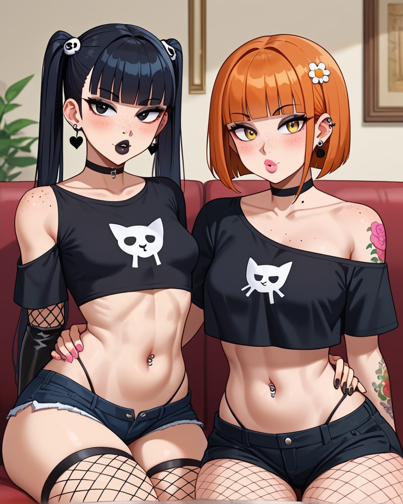 Vivi and Mya, an AI character on OurDream AI