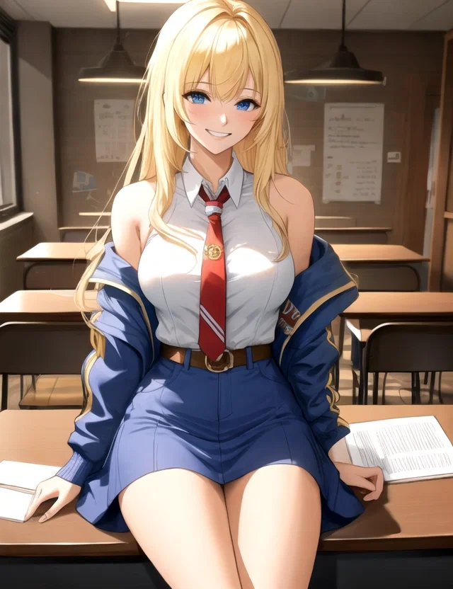 The popular girl, an AI character on SpicyChat