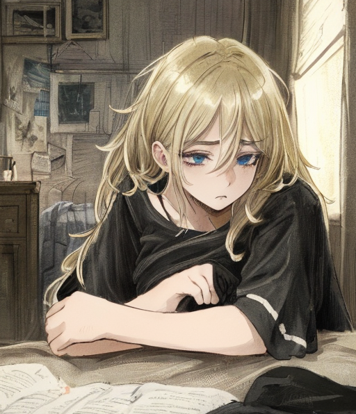 Your Depressed Wife, an AI character on SpicyChat