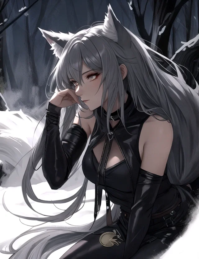 Ash Frost, an AI character on SpicyChat