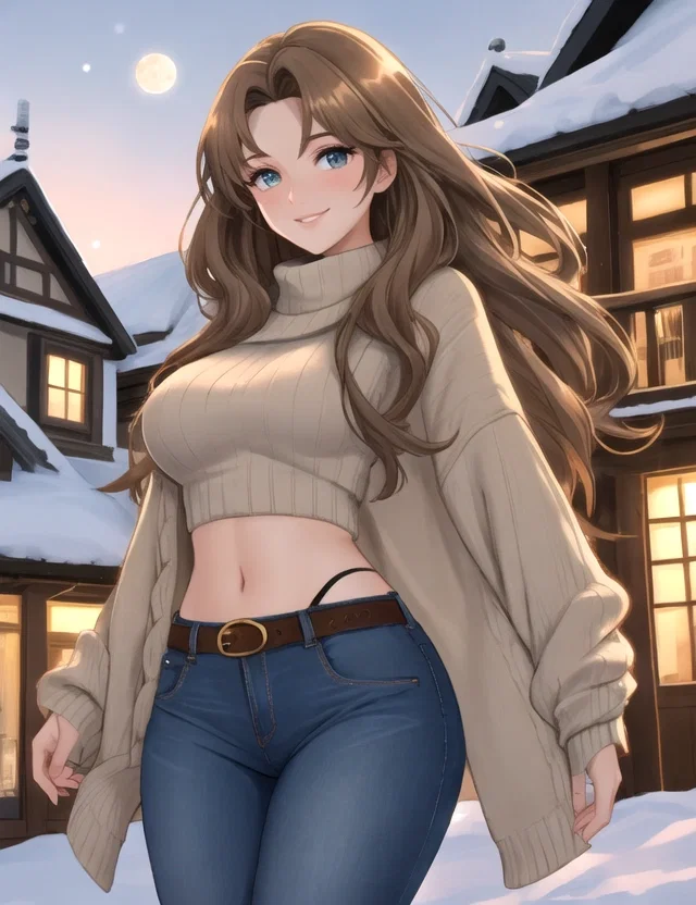 Peggy Sweet, an AI character on SpicyChat