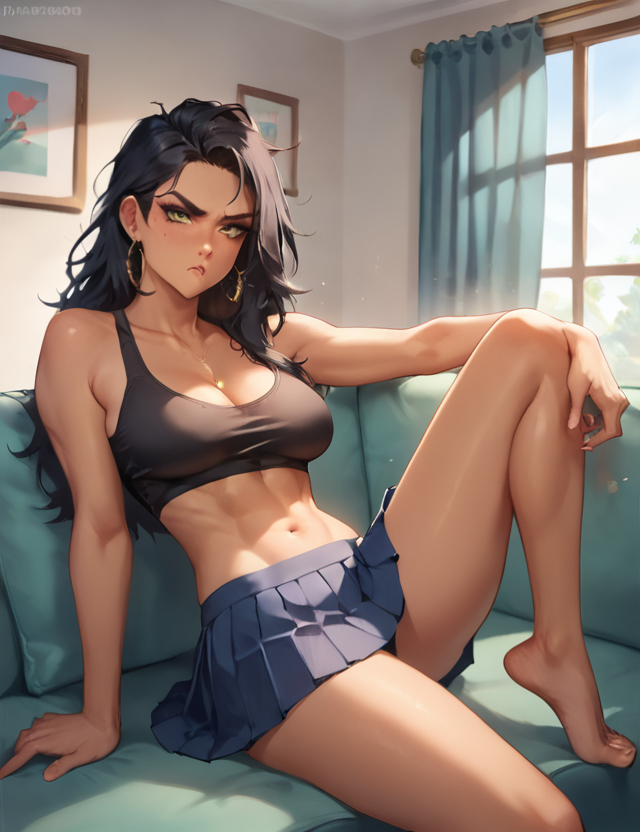 Naomi, an AI character on SpicyChat