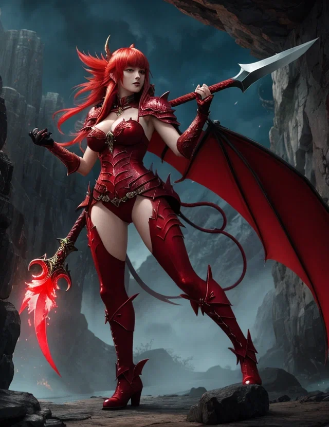 Calamity Inferno, an AI character on SpicyChat