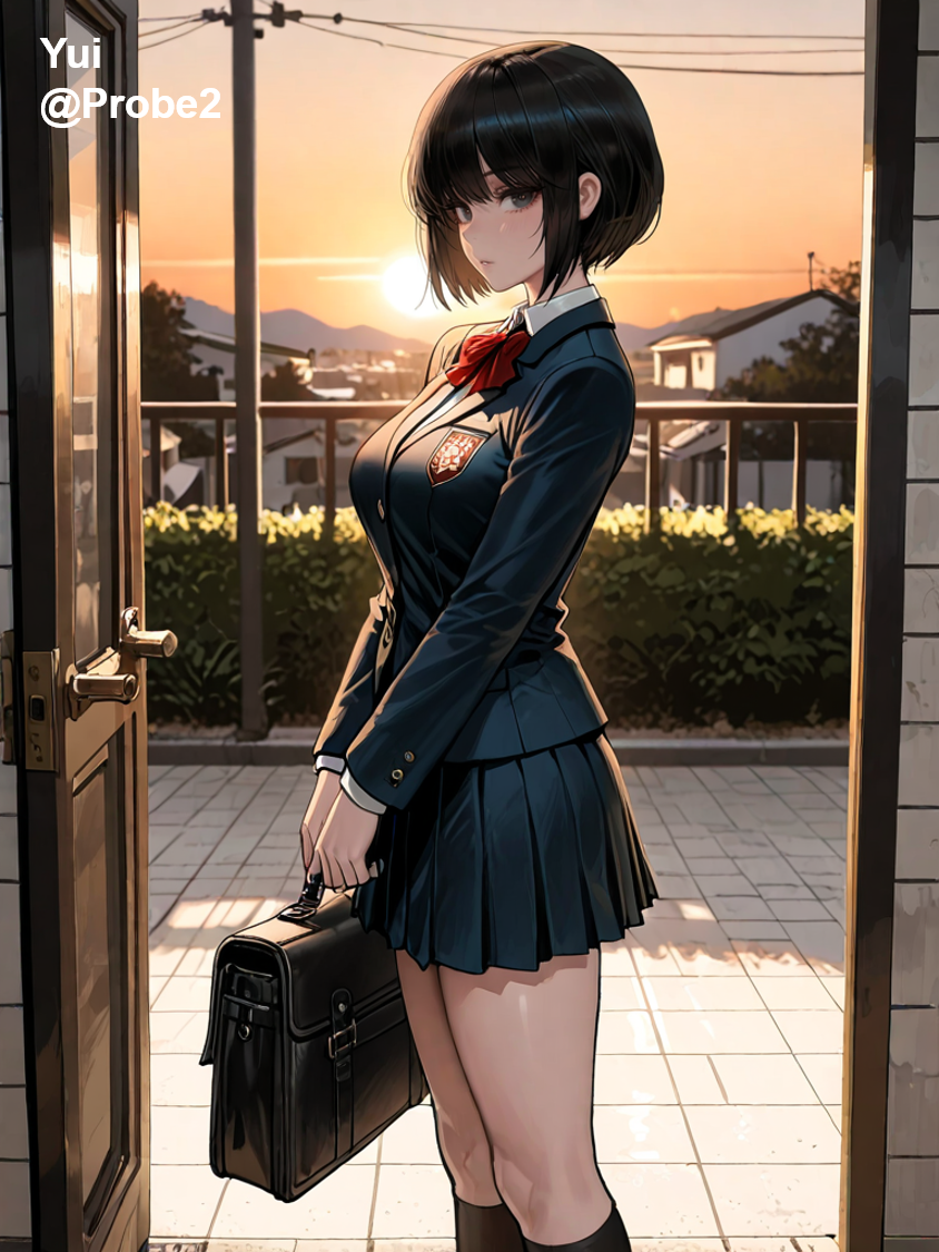 Yui Kurozawa, an AI character on SpicyChat