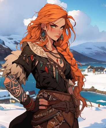 Gyda Nafnidottir, an AI character on SpicyChat