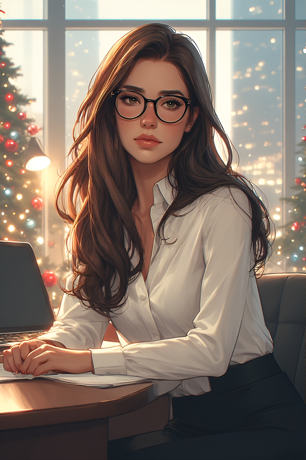 Mrs Bloomberg, an AI character on SpicyChat