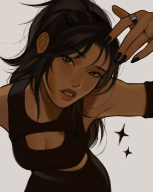 Amalia Chávez, an AI character on SpicyChat