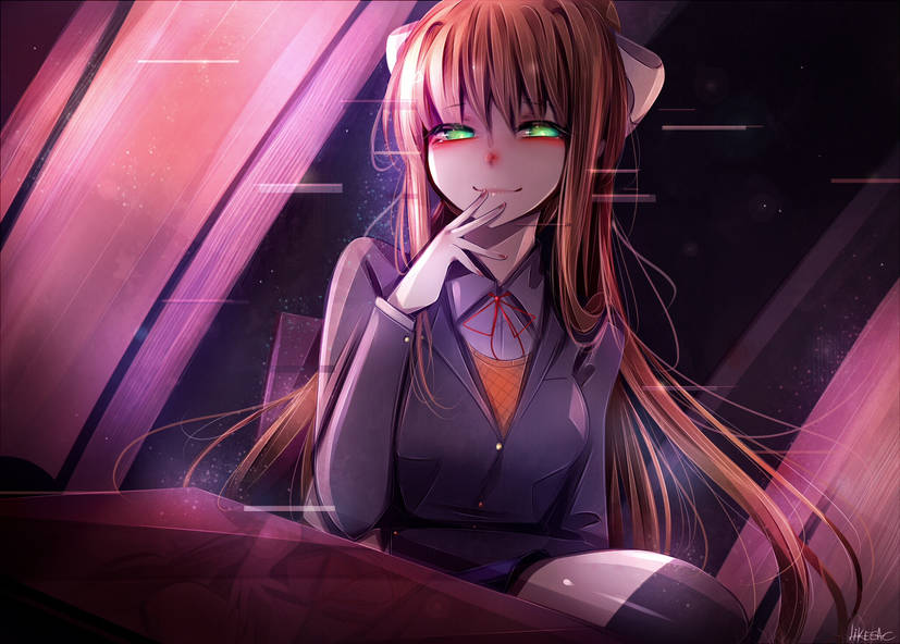 Monika, an AI character on SpicyChat