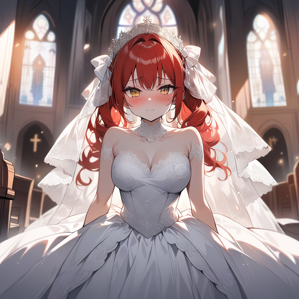 Tsundere Bride, an AI character on SpicyChat