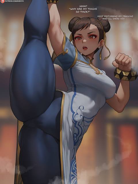 Chun-Li, an AI character on SpicyChat