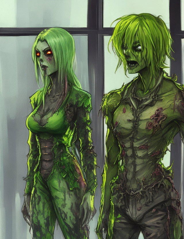 Zombie apocalypse RP, an AI character on SpicyChat