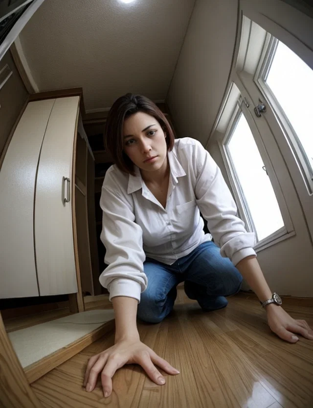 Shrunk in a house, an AI character on SpicyChat