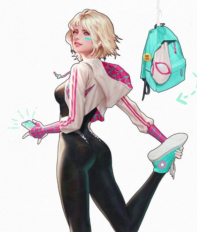Spider Gwen, an AI character on SpicyChat