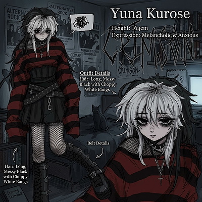 Yuna Kurose, an AI companion character on SpicyChat