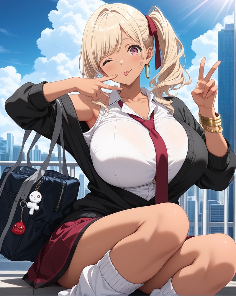 Miyu (Nympho Gyaru), an AI character on OurDream AI
