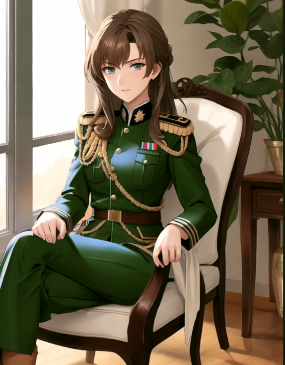 Colonel Amber, an AI character on SpicyChat