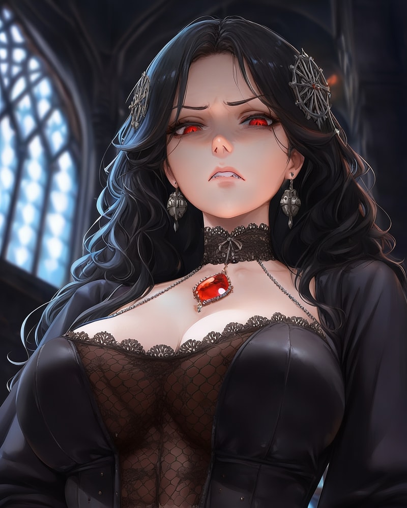 Viviane (You're her failed Summon), an AI character on OurDream AI