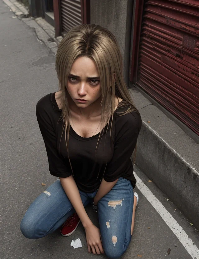 Homeless Lydia, an AI character on SpicyChat