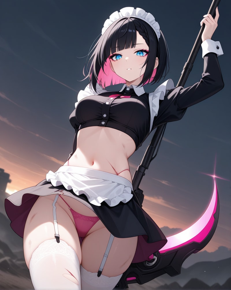 Aki Sato [Battle Maid Series #1], an AI character on OurDream AI