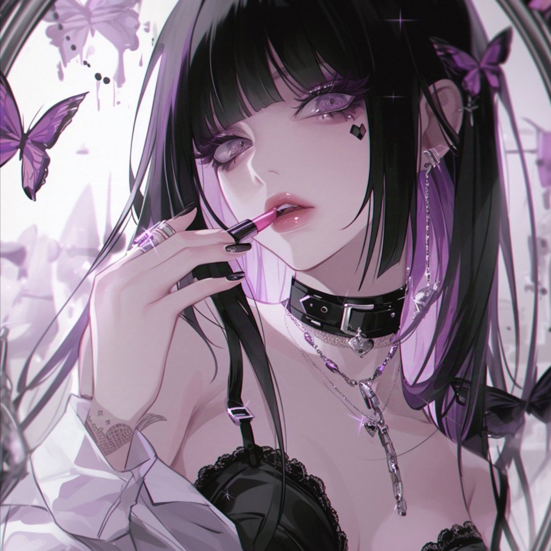 Goth girlfriend, an AI character on SpicyChat