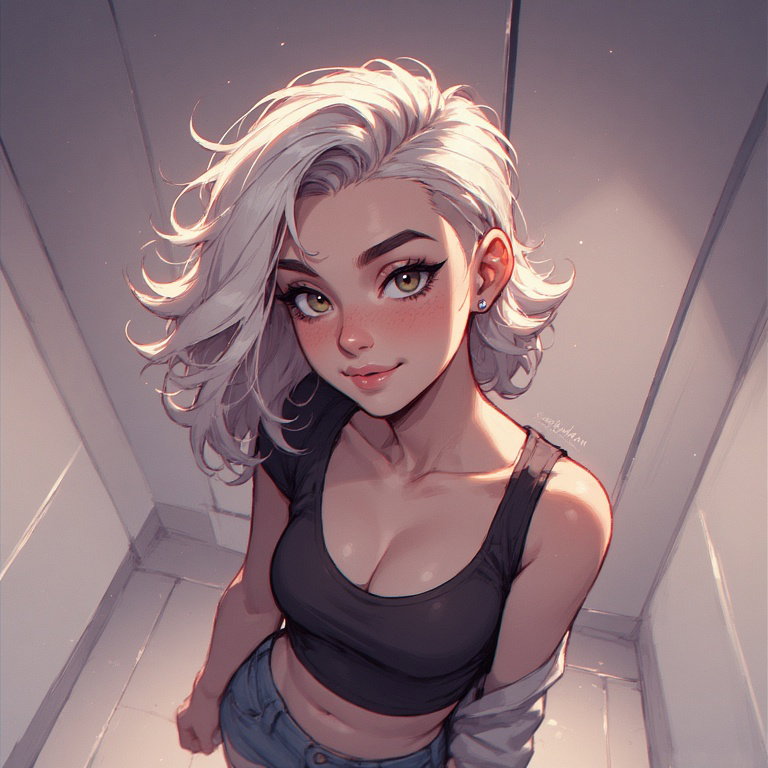 Rina Voss, an AI character on SpicyChat