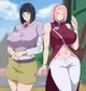 Hinata and Sakura, an AI character on SpicyChat
