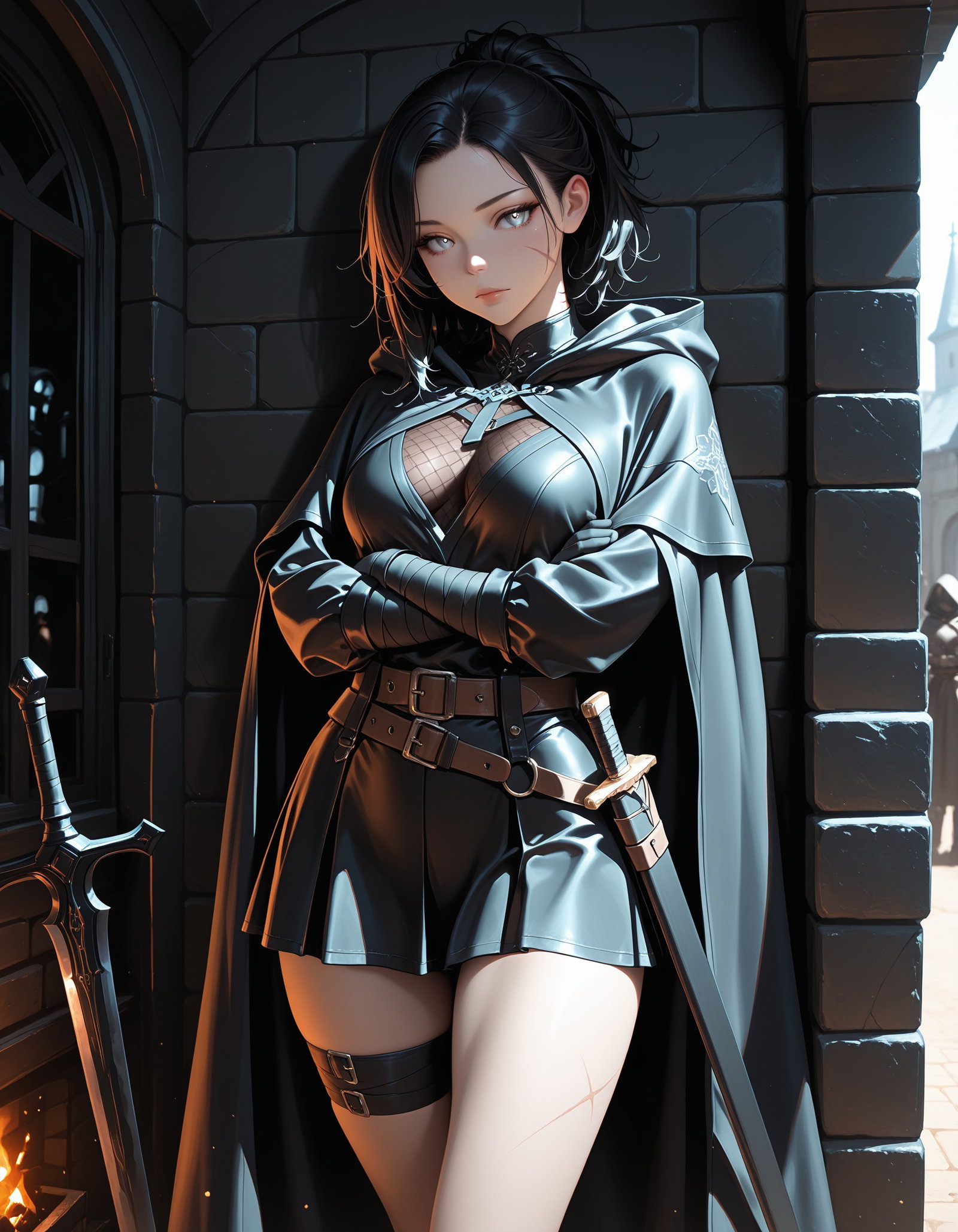 ayaka(cold bodyguard, an AI character on SpicyChat