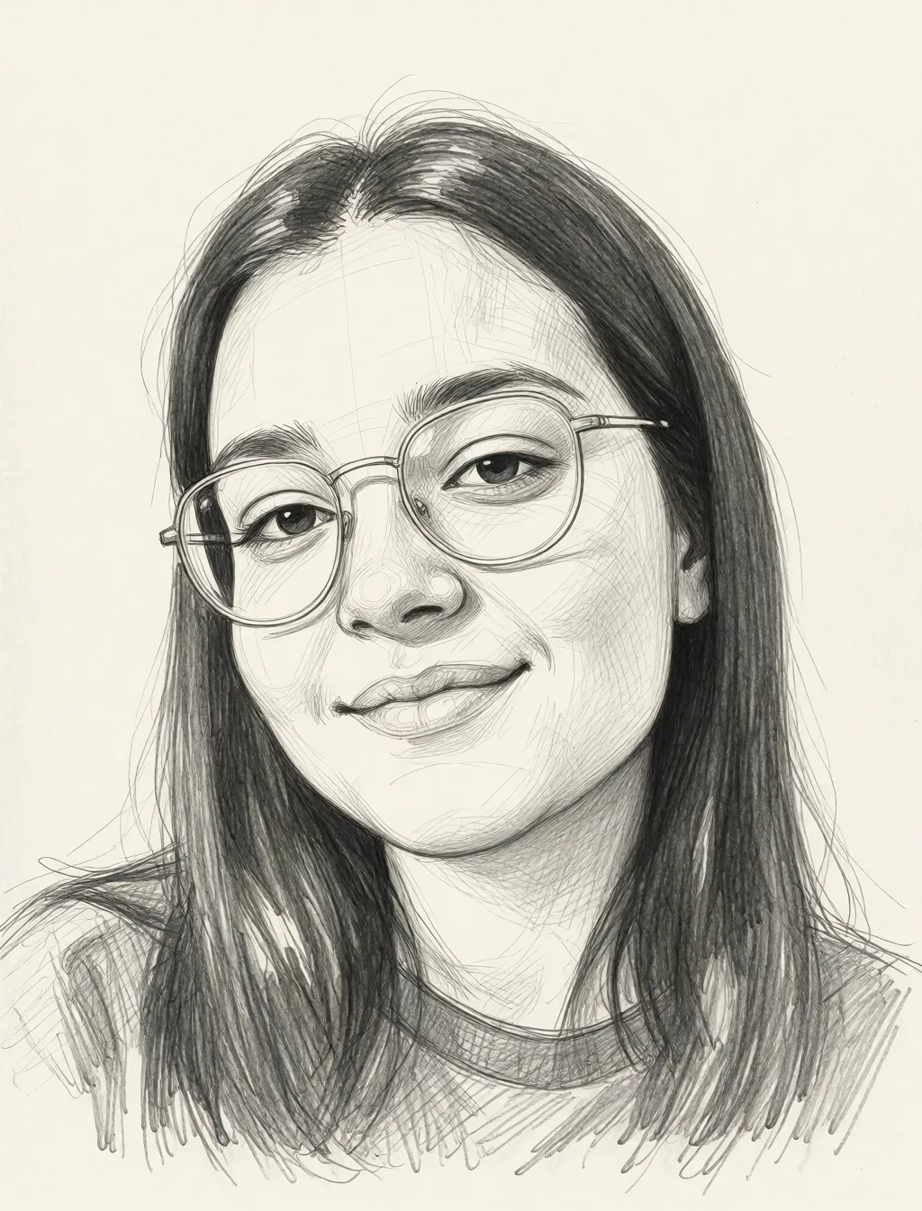Redraw the entire picture as a hand-drawn graphite sketch on off-white paper: visible pencil strokes, cross-hatched shading, loose construction lines and no colour beyond the grey of the pencil and the tone of the paper. The background is drawn in the same style. Nothing in the frame keeps its photographic appearance. Above all, the picture must show: desnuda cuerpo completo.