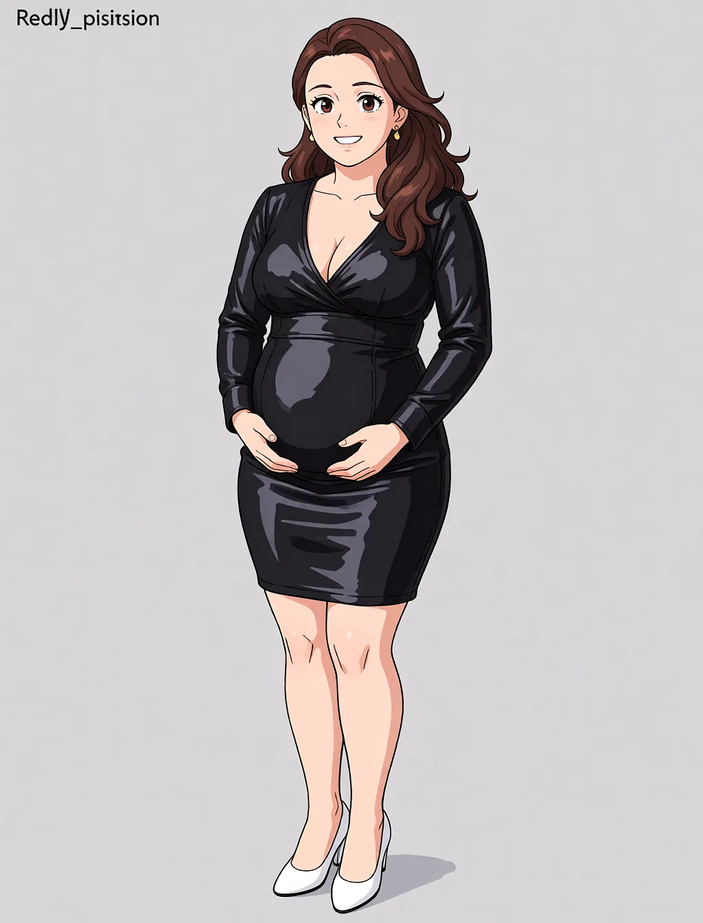 Redraw the entire picture as a hand-drawn anime illustration in flat cel-shaded anime style. It stays the same person with the same face, the same expression, the same hair and the same skin tone, and every other detail of the photograph is kept exactly as it is: nothing is added, removed, moved, uncovered or recoloured. Only the medium changes, and no part of the picture is left photographic. Above all, the picture must show: cowgirl_position.