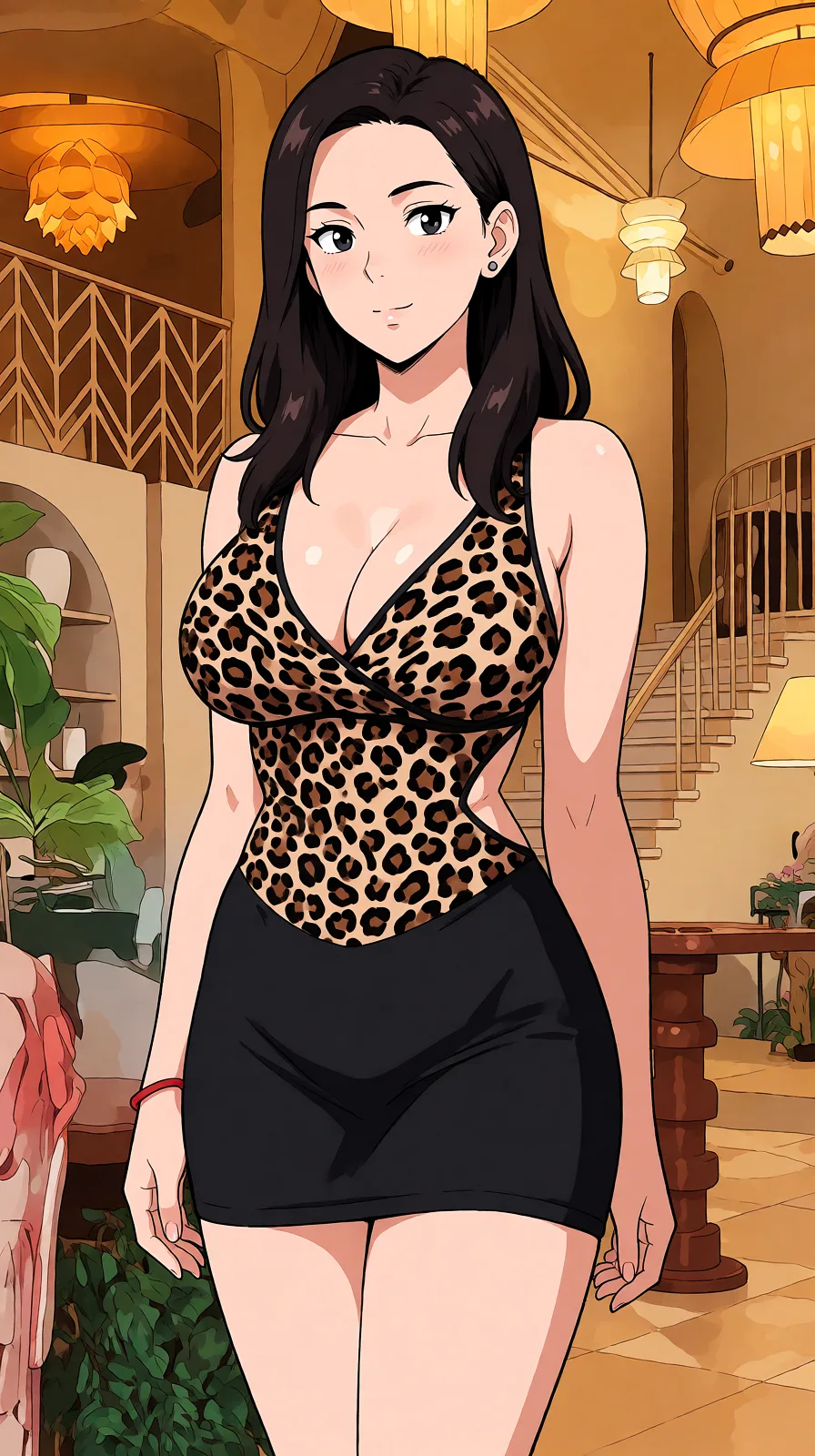 Redraw the entire picture as a hand-drawn anime illustration in flat cel-shaded anime style. It stays the same person with the same face, the same expression, the same hair and the same skin tone, and every other detail of the photograph is kept exactly as it is: nothing is added, removed, moved, uncovered or recoloured. Only the medium changes, and no part of the picture is left photographic. Above all, the picture must show: full_body breasts and sex.