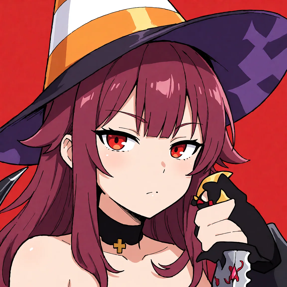 Redraw the entire picture as a hand-drawn anime illustration in flat cel-shaded anime style. It stays the same person with the same face, the same expression, the same hair and the same skin tone, and every other detail of the photograph is kept exactly as it is: nothing is added, removed, moved, uncovered or recoloured. Only the medium changes, and no part of the picture is left photographic. Above all, the picture must show: sex full_body.