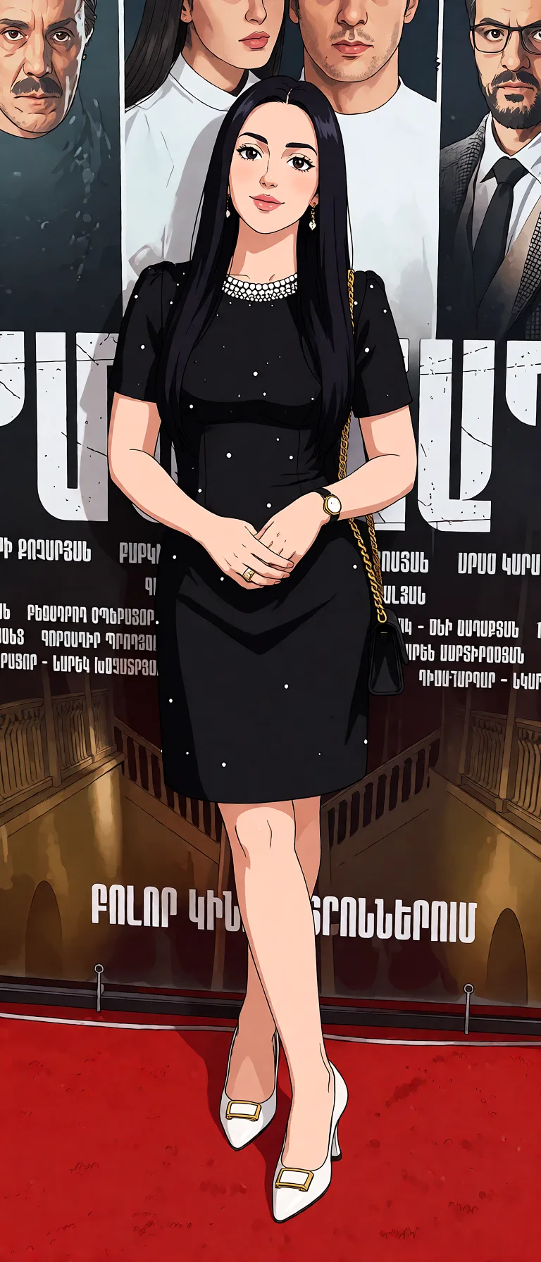 Redraw the entire picture as a hand-drawn anime illustration in flat cel-shaded anime style. It stays the same person with the same face, the same expression, the same hair and the same skin tone, and every other detail of the photograph is kept exactly as it is: nothing is added, removed, moved, uncovered or recoloured. Only the medium changes, and no part of the picture is left photographic. Above all, the picture must show: галый купаетса на душе.