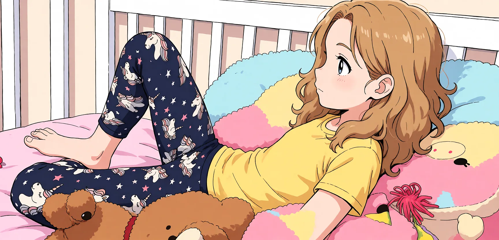 Redraw the entire picture as a hand-drawn anime illustration in flat cel-shaded anime style. It stays the same person with the same face, the same expression, the same hair and the same skin tone, and every other detail of the photograph is kept exactly as it is: nothing is added, removed, moved, uncovered or recoloured. Only the medium changes, and no part of the picture is left photographic. Above all, the picture must show: naked_shirt.