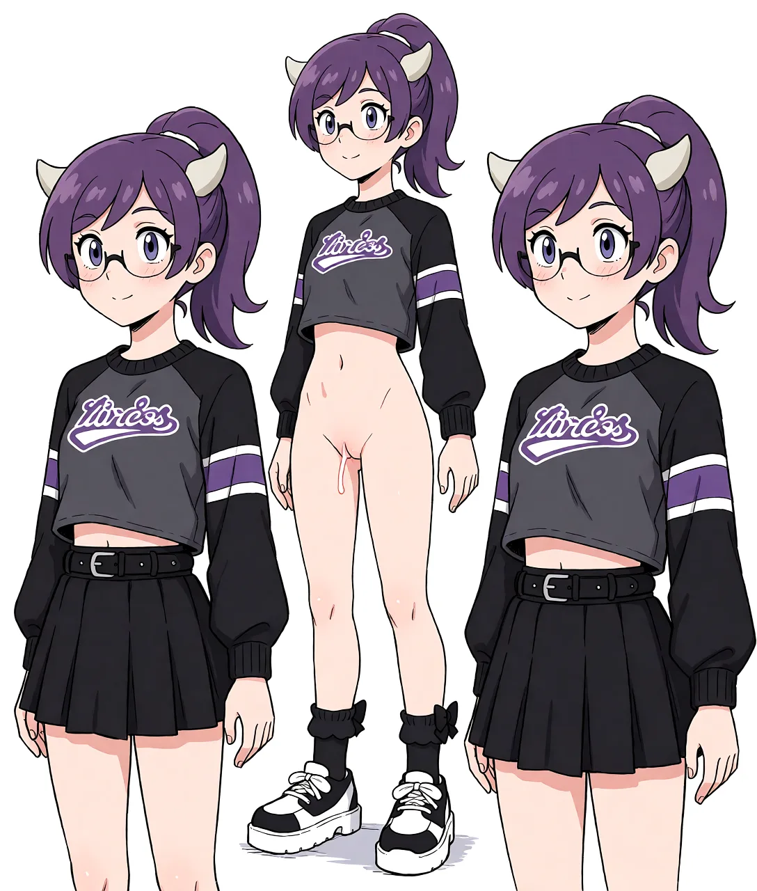 Redraw the entire picture as a hand-drawn anime illustration in flat cel-shaded anime style. It stays the same person with the same face, the same expression, the same hair and the same skin tone, and every other detail of the photograph is kept exactly as it is: nothing is added, removed, moved, uncovered or recoloured. Only the medium changes, and no part of the picture is left photographic. Above all, the picture must show: sex.