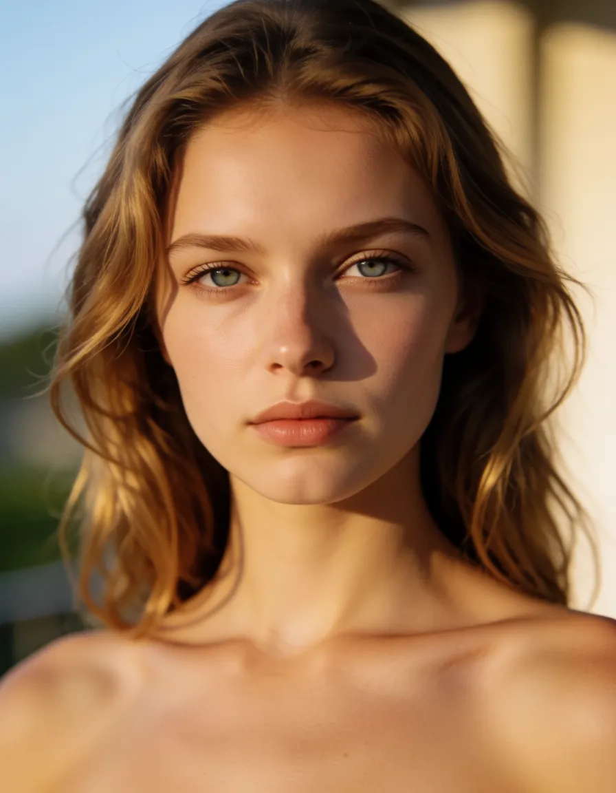 a photograph, the woman sucks a cock, she has huge tits. its porn image, porn photo. 
very big naked boobs, naked nipplesBig boobs Size six-seven breasts, tits like bimboGirl have blue eyes realistic eyesA photorealistic portrait of a young woman, natural skin texture, highly detailed face, realistic eyes, realistic hair, soft natural lighting, shallow depth of field, high level of detail, realistic facial expression, ultra‑realistic, professional photography, sharp focus. The woman is standing; only her head with face and torso with arms are shown; her bare chest and nipples are visible., warm golden afternoon daylight, soft natural shadows, warm amber tones, gentle contrast, fine film grain, smooth clear skin, strikingly beautiful, radiant complexion, early twenties