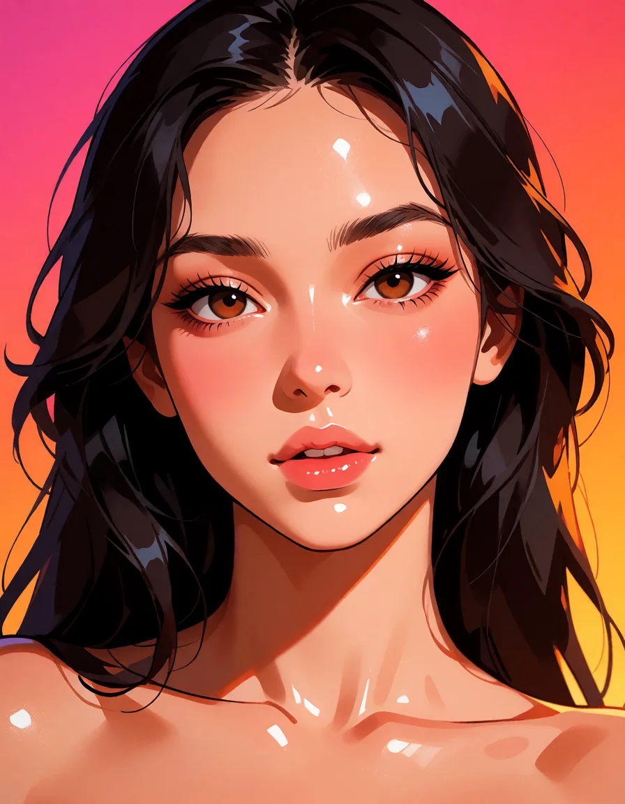 hentai anime art, جنسي, clean lineart, smooth cel shading, glossy highlights, saturated warm colour, drawn illustration, strikingly beautiful, radiant complexion, early twenties
