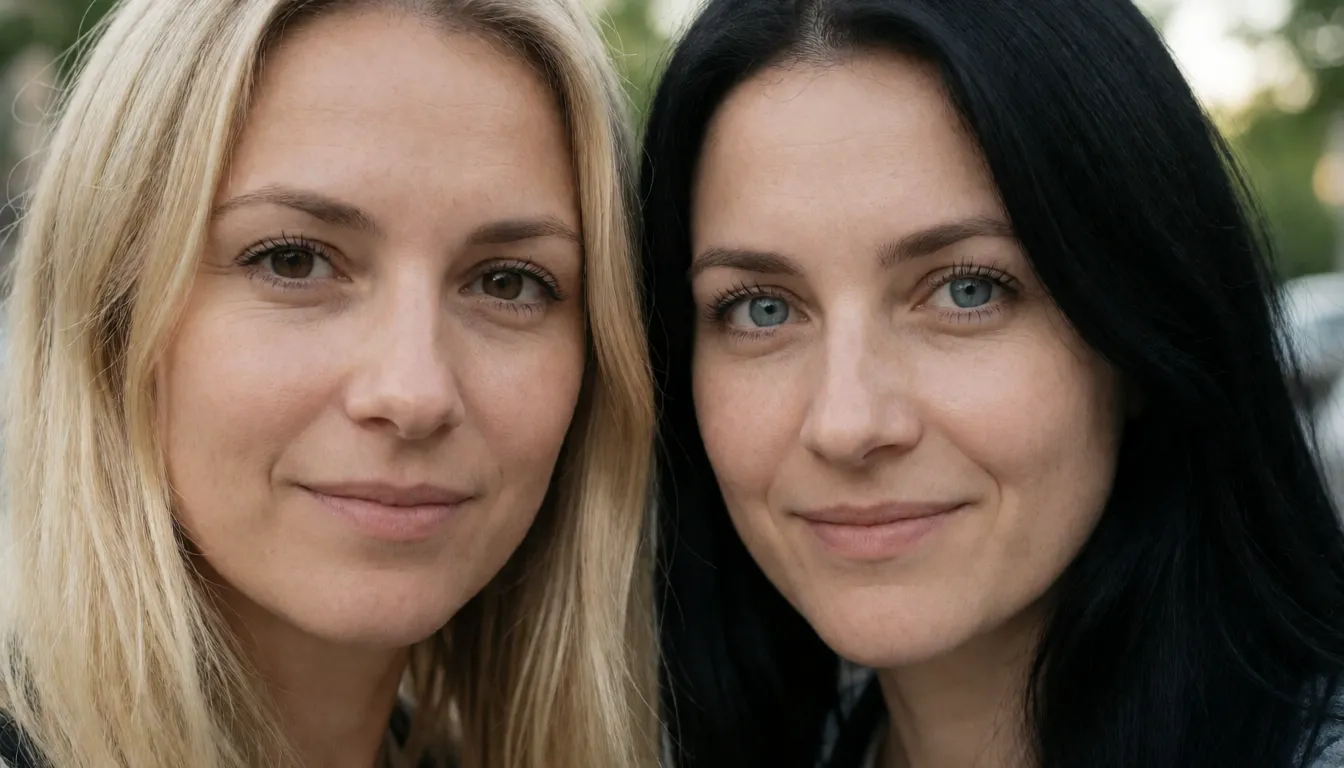 an amateur snapshot, Make 2 futanari women, one with blonde long hair and brown eyes also very pale skin also long black french fingernails and toenails, second with black hair light blue eyes and also with the same nails, looking_at_viewer , completely nude , make them show soles, cum on soles , make blonde with strict face and with blush, make black hair one with seductive_smile with teeth and blush, make their bodies very curvy, giant breasts, narrow_waist , thick_thighs , make them both futanari , make them shemales, make them futa , realistic , make them hold their penises, add more cum on penis and soles, make soles very pink , make them 60-65 years old, show their full bodies, plenty of natural daylight, flat even light, casual unposed snapshot, natural everyday colour, mild noise, natural unretouched skin, strikingly beautiful, radiant complexion, early twenties