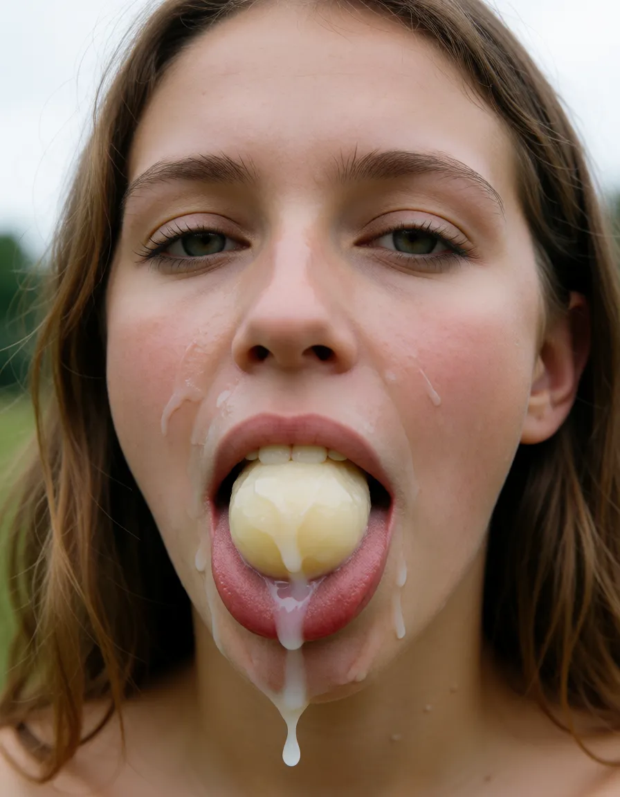 an amateur snapshot, Balls in mouth, sucking balls, balls saggy in mouth,, plenty of natural daylight, flat even light, casual unposed snapshot, natural everyday colour, mild noise, natural unretouched skin, strikingly beautiful, radiant complexion, early twenties