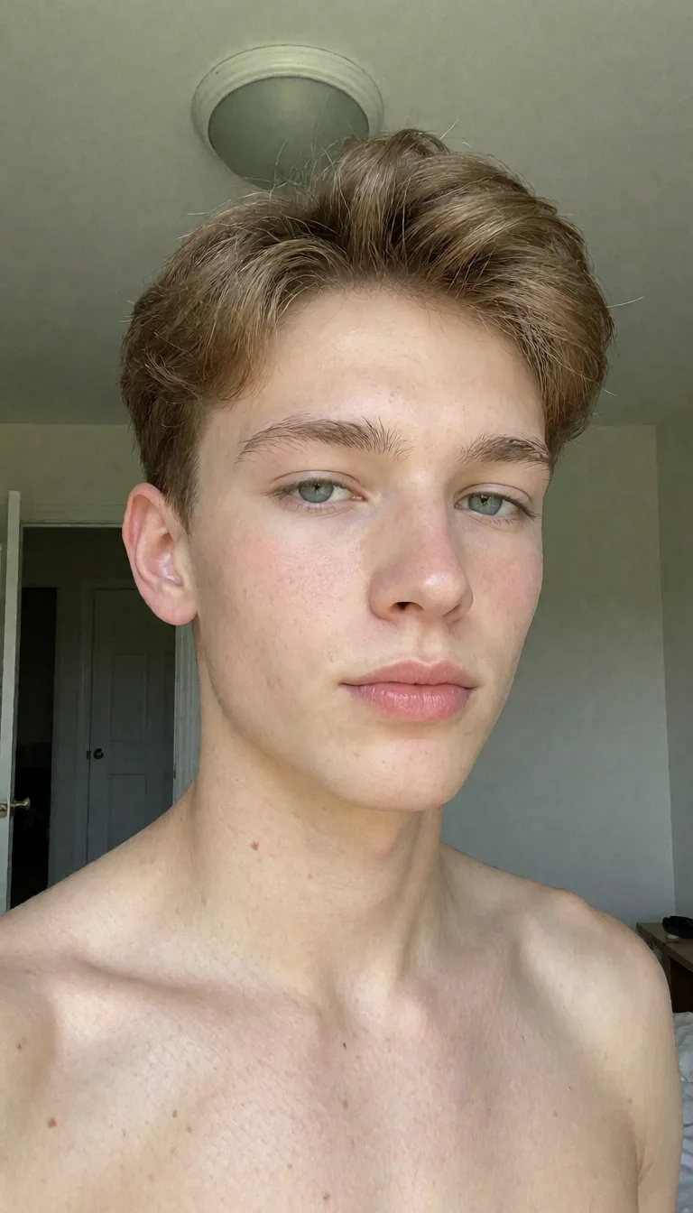 an amateur snapshot, Fuck cute femboy, plenty of natural daylight, flat even light, casual unposed snapshot, natural everyday colour, mild noise, natural unretouched skin, strikingly beautiful, radiant complexion, early twenties