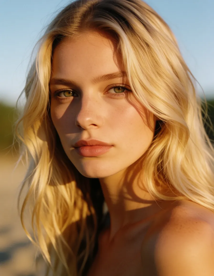 a photograph, blonde_hair large_breasts pussy pubic_hair mature pussy_juice sex_from_behind, warm golden afternoon daylight, soft natural shadows, warm amber tones, gentle contrast, fine film grain, smooth clear skin, strikingly beautiful, radiant complexion, early twenties
