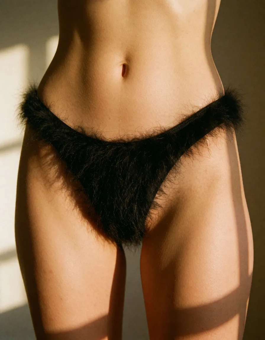 a photograph, furry doggystyle black panties, warm golden afternoon daylight, soft natural shadows, warm amber tones, gentle contrast, fine film grain, smooth clear skin, strikingly beautiful, radiant complexion, early twenties