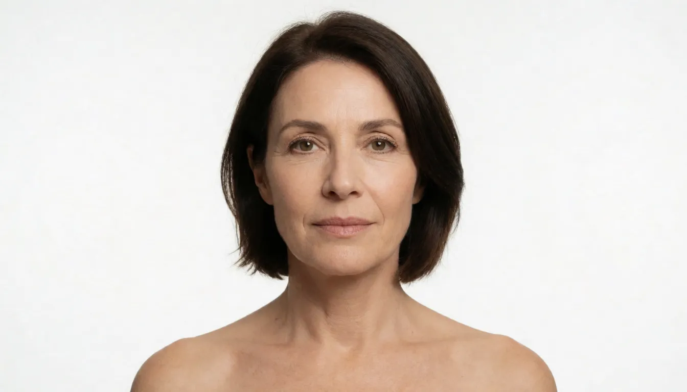 a studio photograph, a mature woman with massive ass, huge breasts and thick thighs, even shadowless studio light, plain white background, clean rich colour, flawless polished skin, strikingly beautiful, radiant complexion, early twenties