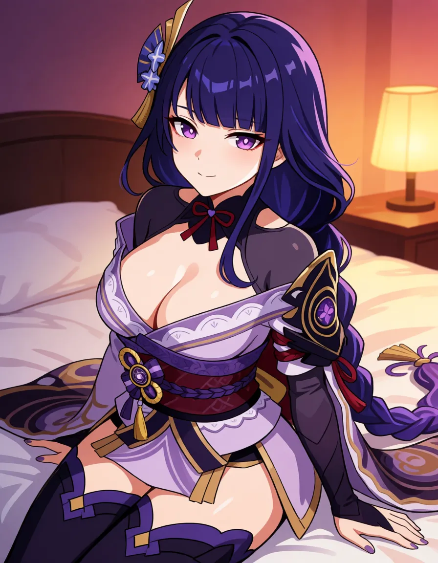 hentai anime art, raiden shogun sex a penis creampie impregnation, womb, doggystyle sex, nude presenting pussy, presenting anus directly to viewer, showing soles of feet, pulling ass cheek with one hand, purple nails on fingers, on all (all_fours) looking back on bed ahegao face. partial nudity, big tits, hard pink nipples, pure white skin, pink eyes (looking at viewer) (facing_viewer) show her eyes (heart-shaped_eyes) cumdrip, clean lineart, smooth cel shading, glossy highlights, saturated warm colour, drawn illustration, strikingly beautiful, radiant complexion, early twenties