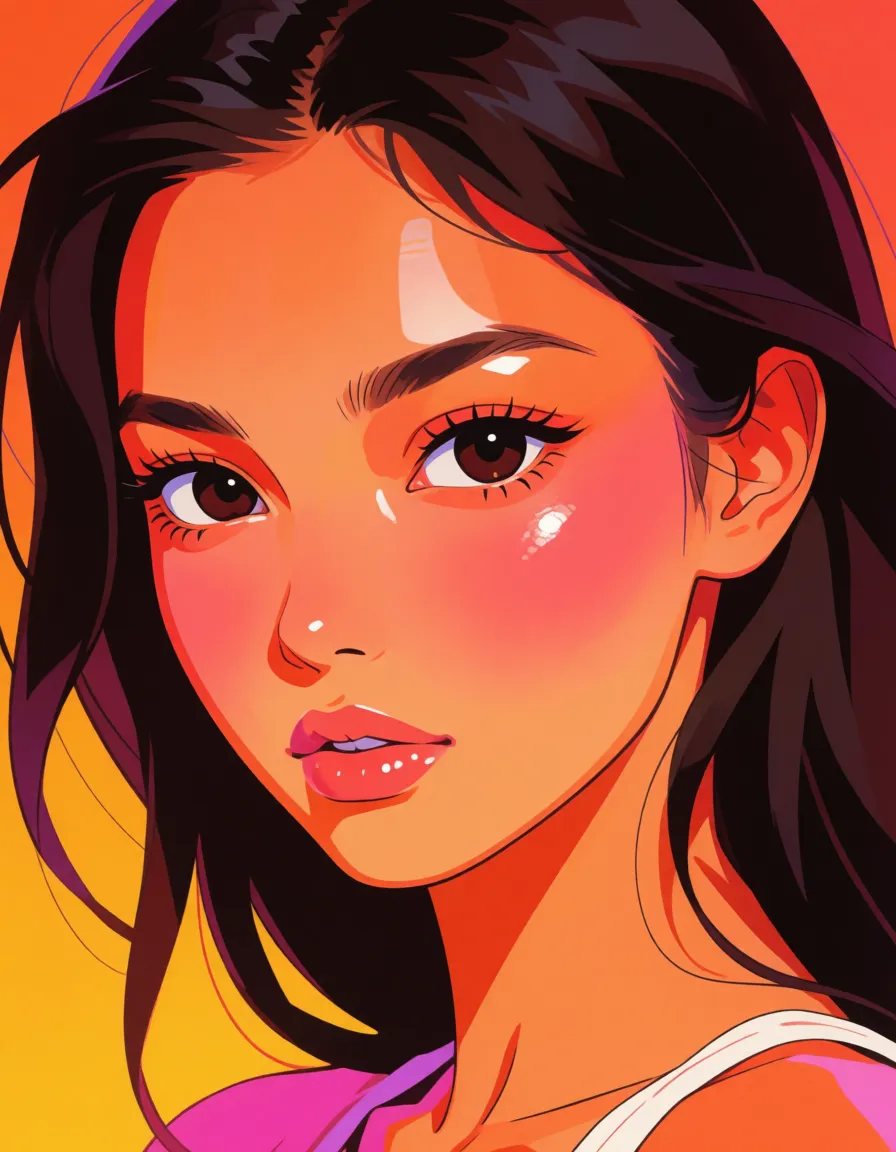 hentai anime art, Narrow Breasts, clean lineart, smooth cel shading, glossy highlights, saturated warm colour, drawn illustration, strikingly beautiful, radiant complexion, early twenties