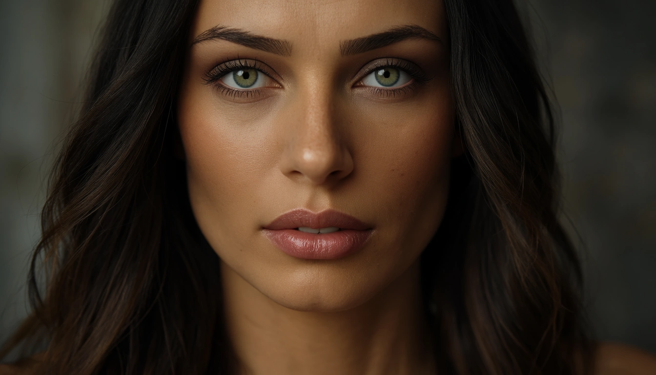 Ruiva, cabelos longos, seios medios, bunda media, cintura fina, lisinha, olhos azuis, poucas sardas no nariz, score_9, score_8, candid photo, realistic skin texture, visible skin pores, film grain, depth of field